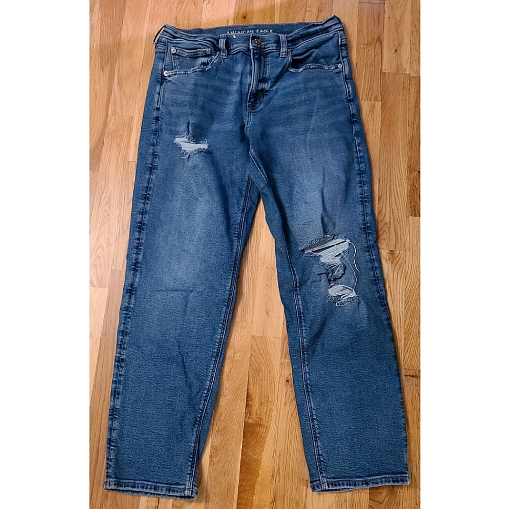 AE 90s Low Rise Straight Jean Size 12 short - Picture 2 of 8
